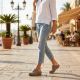 11. Filippo DK7567 Keilsandalen aus taupefarbenem Leder