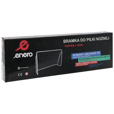 4. ENERO Fußballtor mit Netz 240x150x90cm FI 25 und 22mm