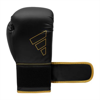15. adidas HYBRID 80 ADIH80 Boxhandschuhe schwarz gold