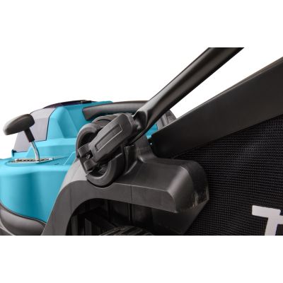7. Makita DLM330RT Akku-Rasenmäher, Schiebemäher, Schwarz, Blau