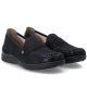 4. Bequeme schwarze Damenmokassins von Rieker, Modell 48968-00