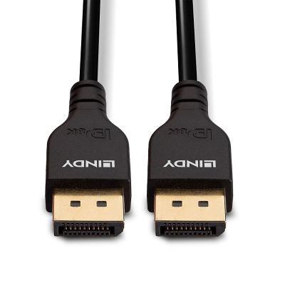 5. LINDY 3m Slim DisplayPort 1.4 Kabel
