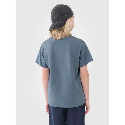 2. Einfarbiges Oversize-T-Shirt für Jungen 4F 4FJWSS25TTSHM2324-46S
