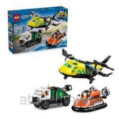 25. LEGO City 60505 Flugzeug, Service-LKW und Hovercraft