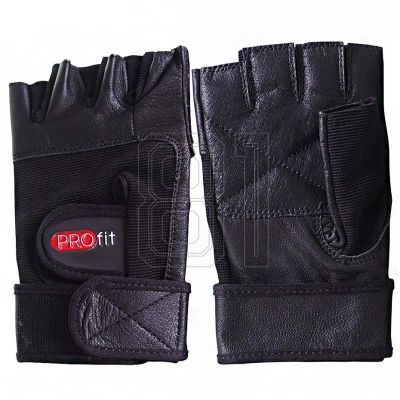 8. Profit Pro Bodybuilding-Handschuhe Schwarz 1615