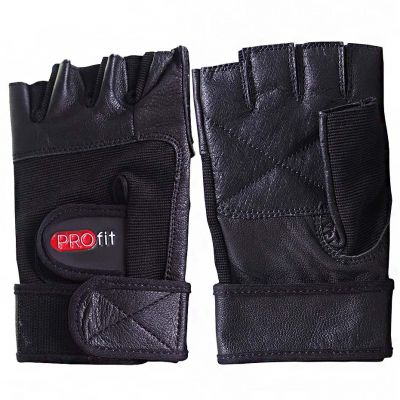 8. Profit Pro Bodybuilding-Handschuhe Schwarz 1615