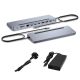 4. i-tec C31FLAT2PDPRO100W kabelgebundene USB-3.2-Gen-1-(3.1-Gen-1)-Type-C-Dockingstation, Silber