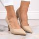 10. Sergio Leone W SK415B beige Pumps mit hohem Absatz