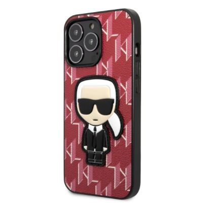 2. Karl Lagerfeld KLHCP13XPMNIKPI iPhone 13 Pro Max 6.7" Hardcase Rot/Rot Monogram Ikonik Patch
