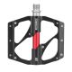 Rockbros 2020-12BBK Plattform-Fahrradpedale aus Aluminium – Schwarz