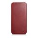 2. iCarer CE Oil Wax Premium Leather Folio Case iPhone 14 Plus Magnetic Flip Leather Folio Case MagSafe Red (AKI14220707-RD)