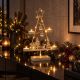 5. METALLER LED-WEIHNACHTSBAUM-KERZENHALTER 38 CM WEISS