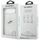 8. Karl Lagerfeld IML Glitter Karl&Choupette Heads Logo MagSafe Hülle für iPhone Air - Grau