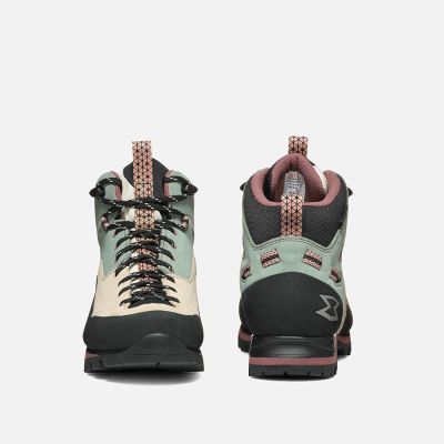 4. Garmont Vetta Evo GTX Damen-Zustiegsschuhe – Eisberggrün/Weißgrau