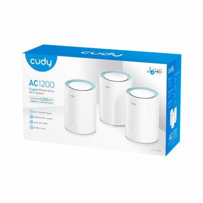 4. CUDY M1300 (3er-Pack) | Mesh, WiFi 5, 2,4 GHz/5 GHz