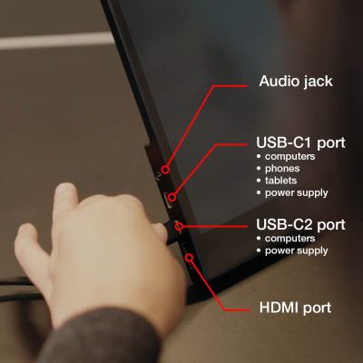 Verbatim 49593 Computermonitor 43,9 cm (17,3") 1920 x 1080 Pixel Full HD LCD-Touchscreen Schwarz