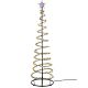 2. Dekorativer Weihnachtsbaum mit 640 LEDs und Wasserfall, 180 cm, Schwarz