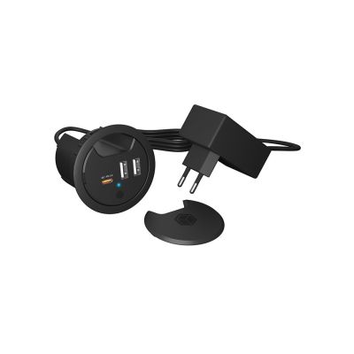 5. ICY BOX IB-HUB1407 Universelles schwarzes AC-Schnelllade-Internes