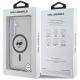 8. Karl Lagerfeld Button Choupette Head gedrucktes Logo MagSafe Samsung Galaxy S25 Hülle schwarz