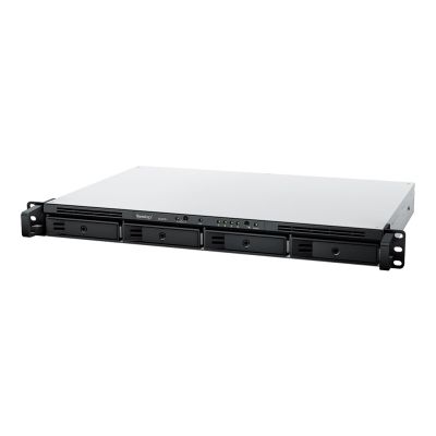 2. NAS Synology RS422+; 1U-RACK; 4x (3,5-Zoll-SATA-Festplatte/2,5-Zoll-SATA-SSD); AMD Ryzen R1600; 2 GB DDR4 ECC, 2x 1GbE RJ-45
