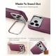 4. Hülle ESR Atelier Kickstand MagSafe für iPhone 18 Pro / 17 Pro - burgunderrot