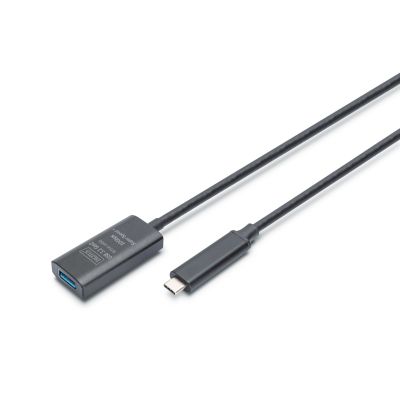 Digitus Aktives USB 3.2 Gen2 10G Verlängerungskabel, USB-C auf USB-A, 5 m