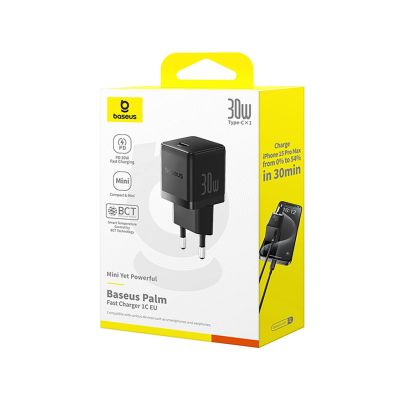 9. Baseus Palm 30W USB-C Wandladegerät - Schwarz