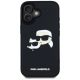 3. Karl Lagerfeld HC 3D Rubber Double Heads iPhone 16 Hülle - Schwarz