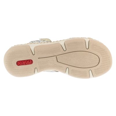 4. Rieker Pantoletten 66292-90 Weiß 36