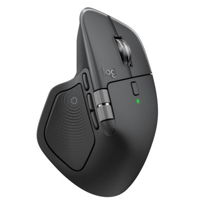 2. Logitech MX Master 4 Büromaus, rechtsseitig, kabellos (RF) + Bluetooth, Laser, 8000 DPI