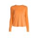 2. CASALL Delight – Saftig orangefarbenes T-Shirt mit Rundhalsausschnitt und langen Ärmeln