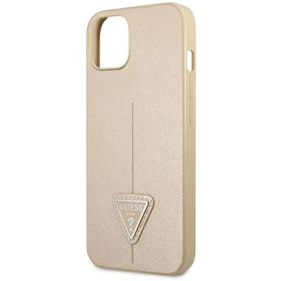 6. Guess GUHCP14MPSATLE iPhone 14 Plus 6.7" beige/beige Hardcase SaffianoTriangle Logo