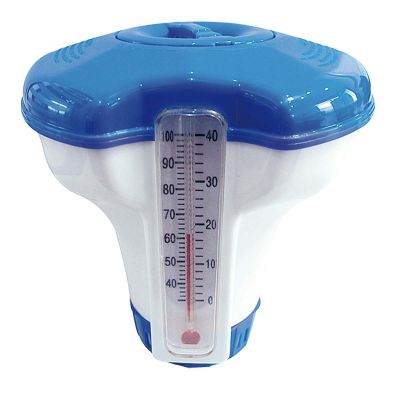 Thermometer mit Schwimmbadchemikalienspender 12 cm 290618