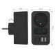 6. MACLEAN Steckdosenleiste x2 + 4xUSB, Verteiler mit 2 Steckdosen, 2xUSB-A, 2xUSB-C PD 20W, 1x16A + 1x6A MCE249 F/B