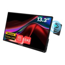 Verbatim 32087 Tragbarer Fernseher / Monitor, Schwarz, 33,8 cm (13,3"), 1920 x 1200 px