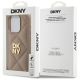 7. DKNY Quilted Stack Logo iPhone 15 Pro Max Hülle – Beige