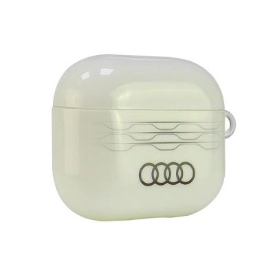 4. Audi IML AirPods 3-Hülle mit geometrischem Muster - Weiß