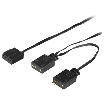 7. Iceberg Thermal IceGALE Lightning ARGB Computergehäuselüfter 12cm Schwarz 3 Stück.