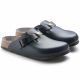 7. Birkenstock Boston ESD Blue Damen Clogs Naturleder schmale Hausschuhe (0061388)