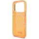 7. Guess IML Script Metal MagSafe Hülle für iPhone 17 Pro - Orange