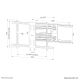 25. Neomounts WL40S-850BL18 TV-Wandhalterung 2,18 m (86") Schwarz