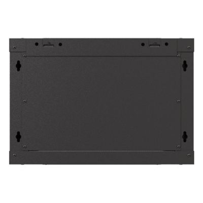3. Wandmontierter Installationsschrank 19" 6U 540x350 schwarze Glastür LANBERG (Flat Pack)