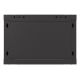 3. Wandmontierter Installationsschrank 19" 6U 540x350 schwarze Glastür LANBERG (Flat Pack)