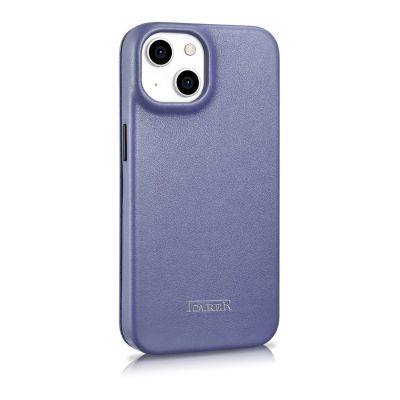 5. iCarer CE Premium Leather Folio Case iPhone 14 Plus Magnetic Flip Leather Folio Case MagSafe Light Purple (WMI14220715-LP)