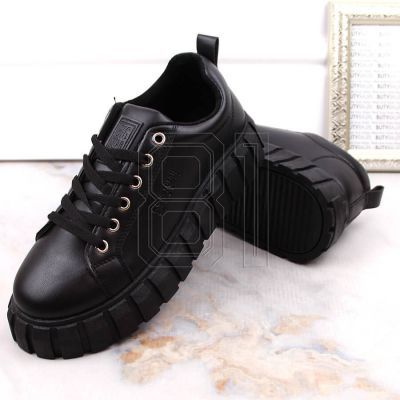 7. Big Star W INT1919 schwarze Plateauschuhe