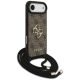 3. Guess 4G Big Logo Cord Stap Crossbody Case für iPhone 17 Air - Braun