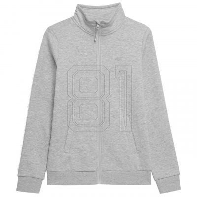 2. Sweatshirt 4F W 4FSS23TSWSF371 cooles hellgraues Malange