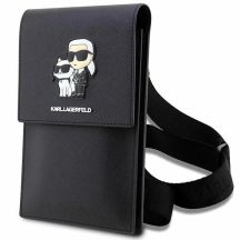 Karl Lagerfeld Handtasche KLWBSAKCPMK schwarz/schwarz Saffiano Karl & Choupette