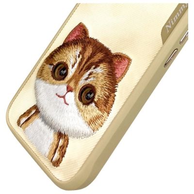6. Nimmy Big Eyed Pet 2.0 Katzenhülle für iPhone 16 - Grün