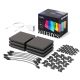 8. Intelligente Twinkly Squares Combo Pack mit 6 Blöcken (1 Master + 5 Erweiterungen) x 64 RGB-Pixel